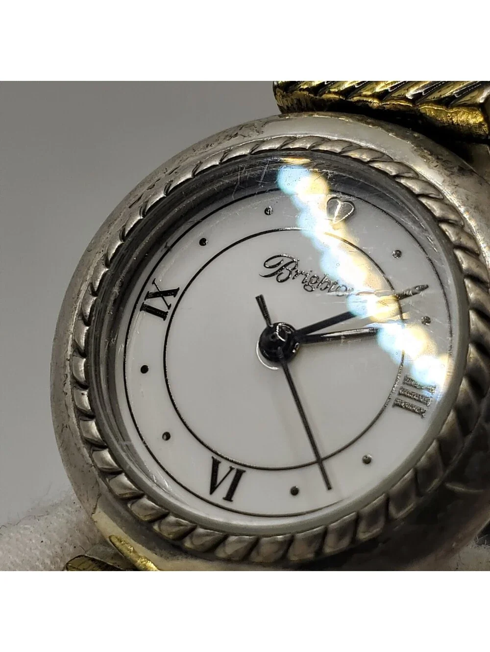 Brighton Camden Womens Watch 24MM Reversible Brown Black Bands New Battery